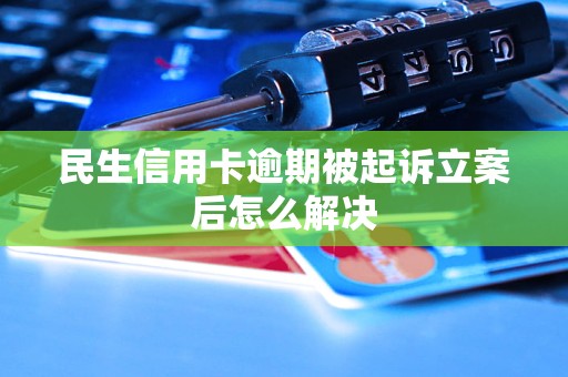 民生信用卡逾期被起诉立案后怎么解决