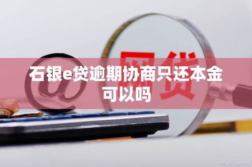 石银e贷逾期协商只还本金可以吗