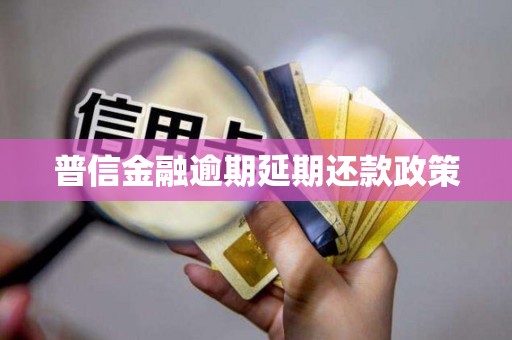 普信金融逾期延期还款政策