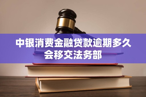 中银消费金融贷款逾期多久会移交法务部