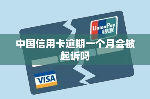 中国信用卡逾期一个月会被起诉吗