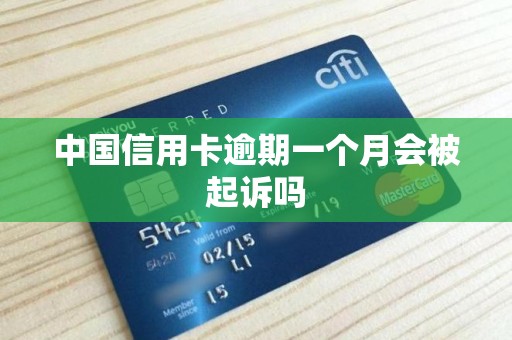 中国信用卡逾期一个月会被起诉吗