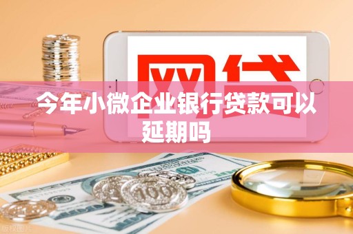 今年小微企业银行贷款可以延期吗