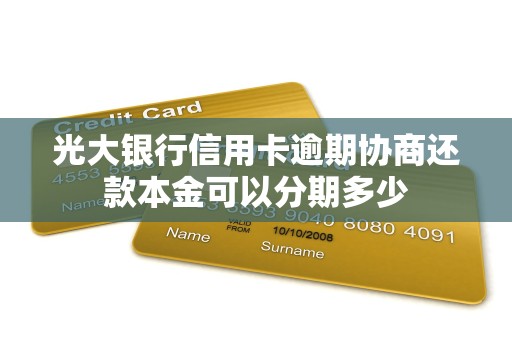 光大银行信用卡逾期协商还款本金可以分期多少