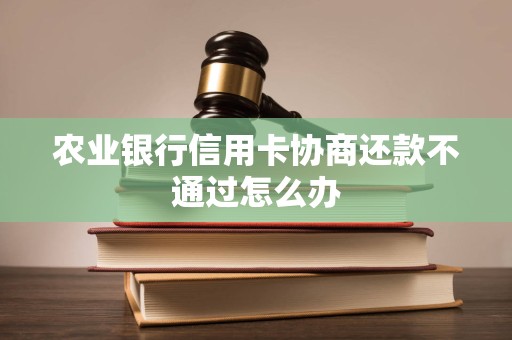 农业银行信用卡协商还款不通过怎么办 农业银行信用卡协商还款不通过怎么办