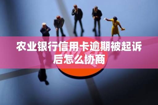 农业银行信用卡逾期被起诉后怎么协商