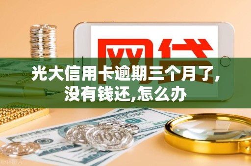 光大信用卡逾期三个月了,没有钱还,怎么办
