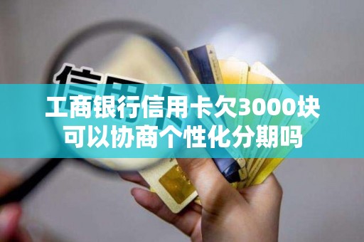 工商银行信用卡欠3000块可以协商个性化分期吗
