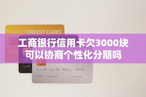 工商银行信用卡欠3000块可以协商个性化分期吗
