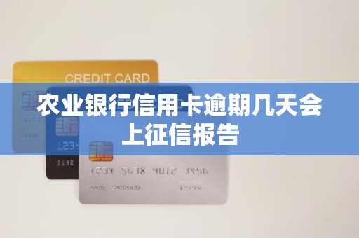 农业银行信用卡逾期几天会上征信报告 农业银行信用卡逾期几天会上征信报告