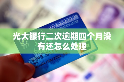 光大银行二次逾期四个月没有还怎么处理