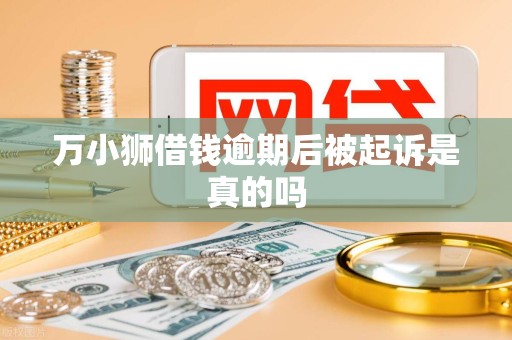 万小狮借钱逾期后被起诉是真的吗