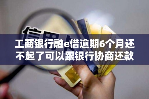 工商银行融e借逾期6个月还不起了可以跟银行协商还款吗 工商银行融e借逾期6个月还不起了可以跟银行协商还款吗