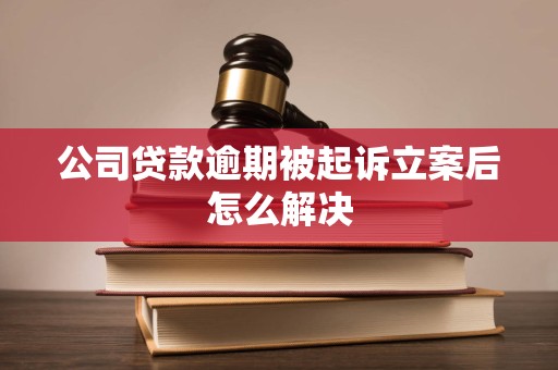 公司贷款逾期被起诉立案后怎么解决