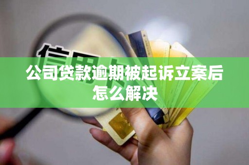 公司贷款逾期被起诉立案后怎么解决