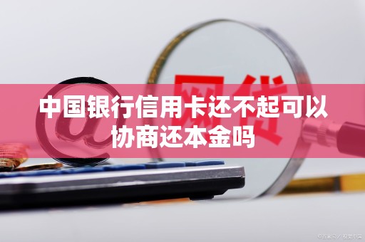 中国银行信用卡还不起可以协商还本金吗