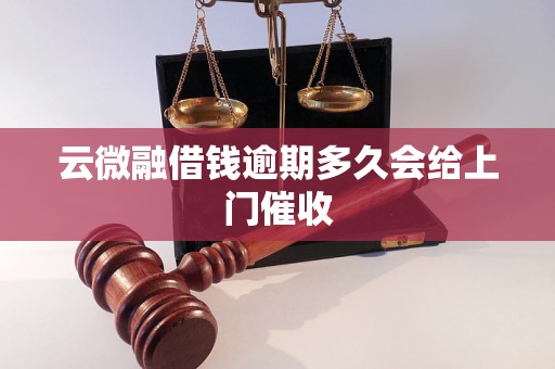 云微融借钱逾期多久会给上门催收 云微融借钱逾期多久会给上门催收