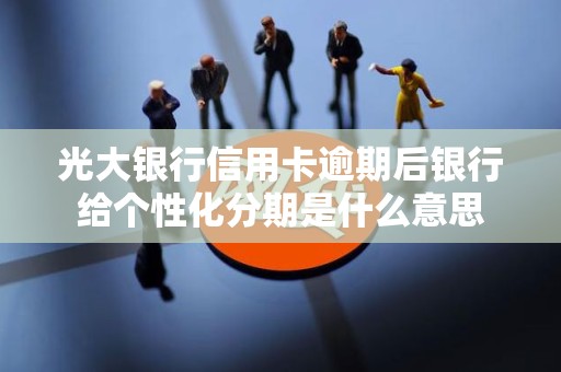 光大银行信用卡逾期后银行给个性化分期是什么意思