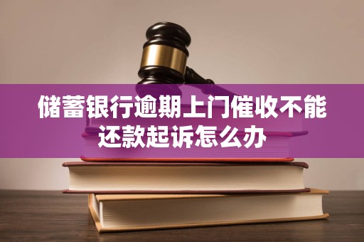 储蓄银行逾期上门催收不能还款起诉怎么办