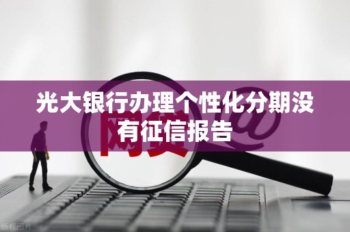 光大银行办理个性化分期没有征信报告