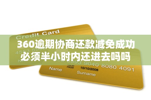 360逾期协商还款减免成功必须半小时内还进去吗吗