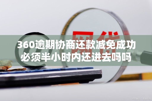 360逾期协商还款减免成功必须半小时内还进去吗吗