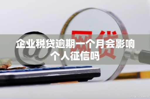 企业税贷逾期一个月会影响个人征信吗