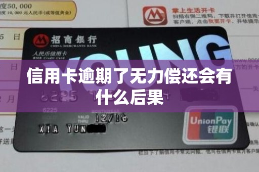 信用卡逾期了无力偿还会有什么后果