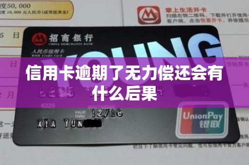 信用卡逾期了无力偿还会有什么后果