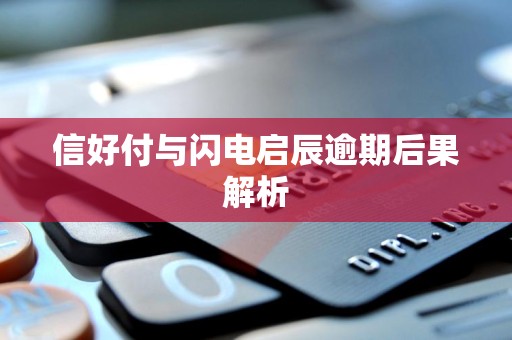 信好付与闪电启辰逾期后果解析 信好付与闪电启辰逾期后果解析