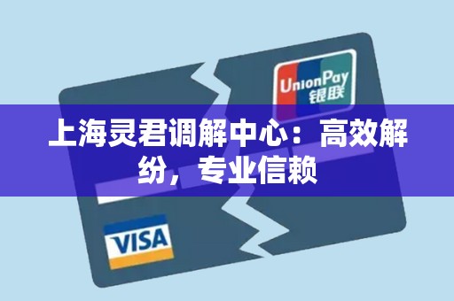 上海灵君调解中心：高效解纷，专业信赖