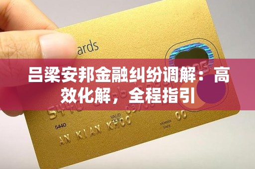 吕梁安邦金融纠纷调解：高效化解，全程指引