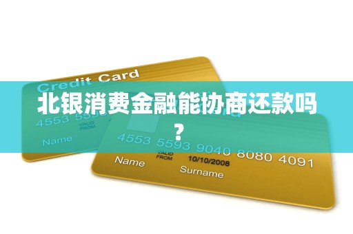 北银消费金融能协商还款吗？
