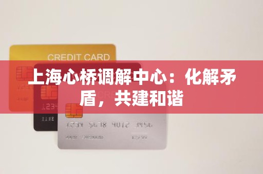 上海心桥调解中心：化解矛盾，共建和谐