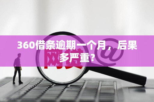 360借条逾期一个月,后果多严重? 360借条逾期一个月,后果多严重?