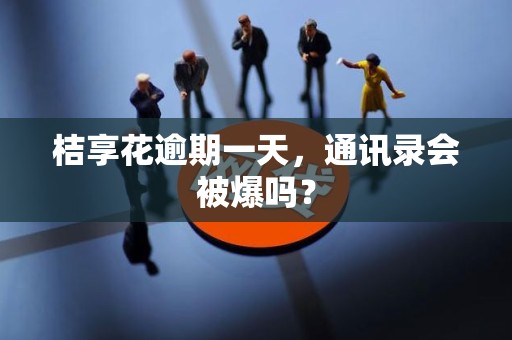 桔享花逾期一天，通讯录会被爆吗？