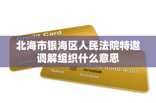 北海市银海区人民法院特邀调解组织什么意思 北海市银海区人民法院特邀调解组织什么意思