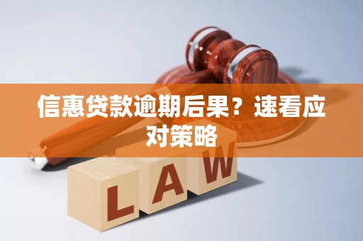 信惠贷款逾期后果?速看应对策略 信惠贷款逾期后果?速看应对策略