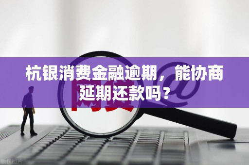 杭银消费金融逾期，能协商延期还款吗？