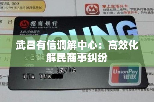 武昌有信调解中心：高效化解民商事纠纷