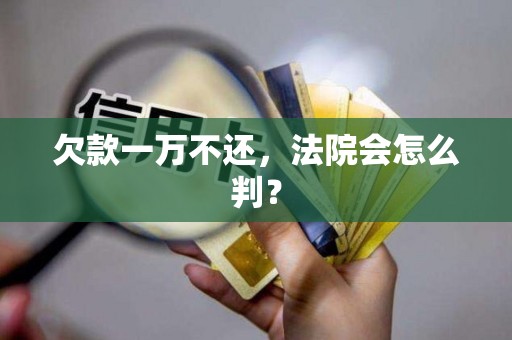 欠款一万不还，法院会怎么判？