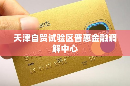 天津自贸试验区普惠金融调解中心
