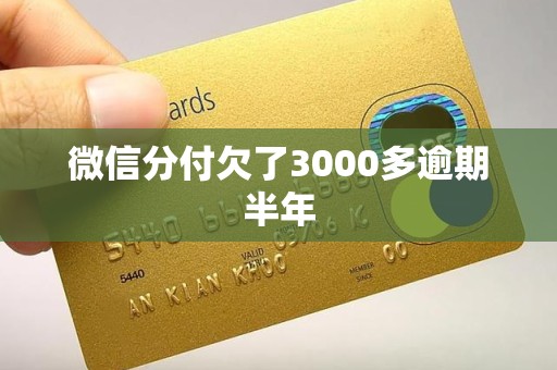 微信分付欠了3000多逾期半年