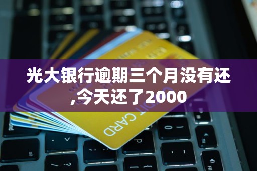 光大银行逾期三个月没有还,今天还了2000