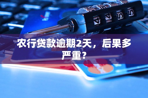 农行贷款逾期2天，后果多严重？