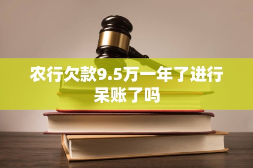 农行欠款9.5万一年了进行呆账了吗