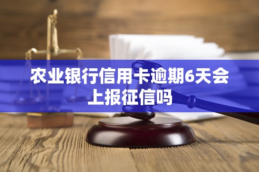 农业银行信用卡逾期6天会上报征信吗