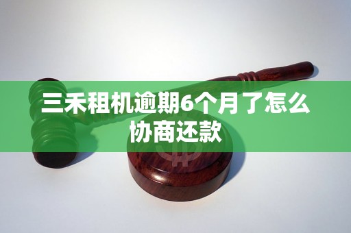 三禾租机逾期6个月了怎么协商还款