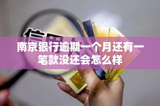 南京银行逾期一个月还有一笔款没还会怎么样 南京银行逾期一个月还有一笔款没还会怎么样