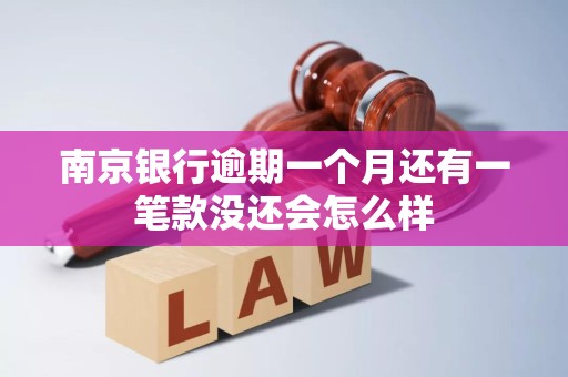 南京银行逾期一个月还有一笔款没还会怎么样 南京银行逾期一个月还有一笔款没还会怎么样